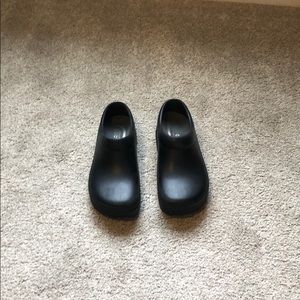 Black nursing clogs